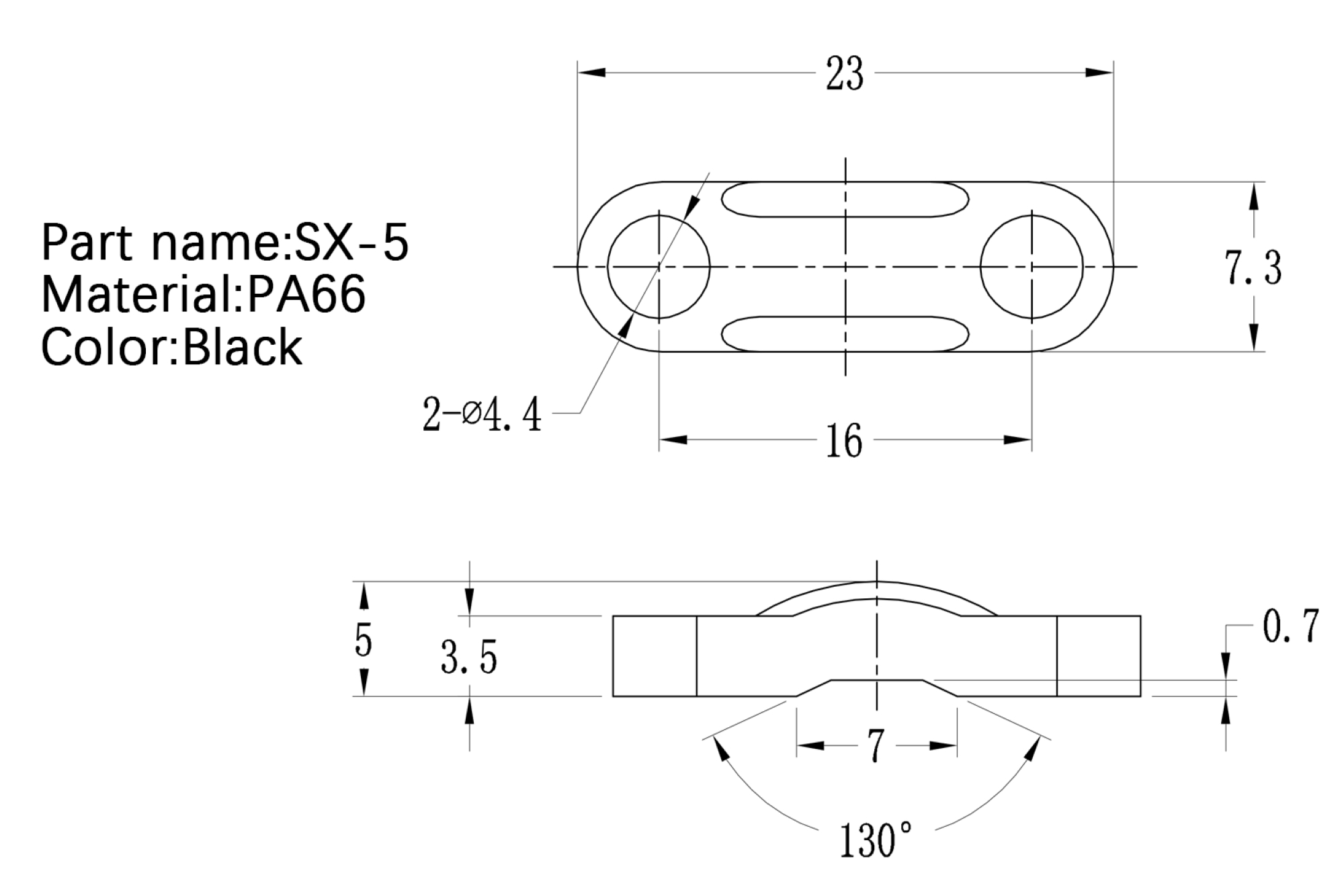 Wire clip SX-5